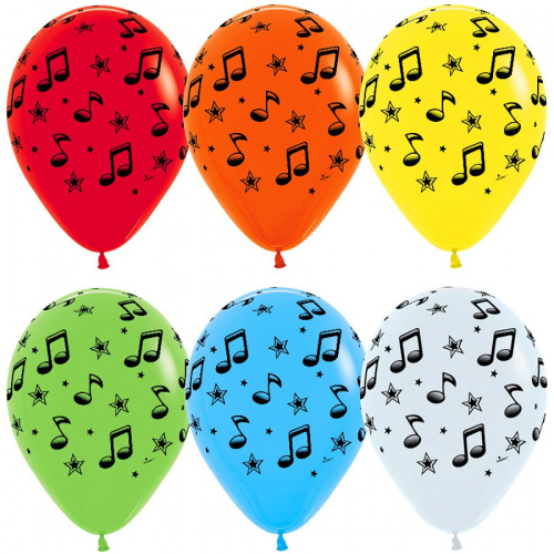 Шары Ноты Ассорти 30см