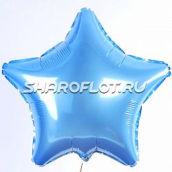 Шар Звезда Голубая 40см