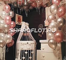 Много шаров в комнату для девочки