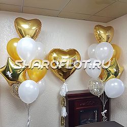 Композиция из шаров для Крещения