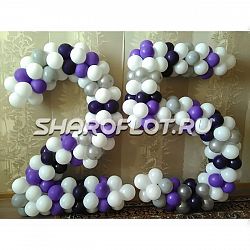 Цифра из шаров 25 120 см
