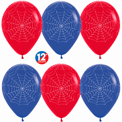 Шары Человек-Паук Паутина, 30см