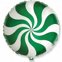 Шар Круг Леденец Зеленый 45см