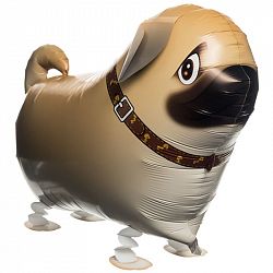 Ходячий шар «Собака Мопс» 61см