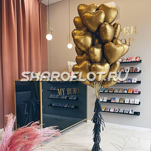 Золотая связка сердец Любимой 