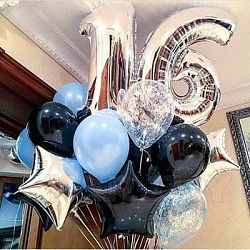 Композиция шаров с цифрой №075