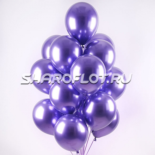 Шар Хром Фиолетовый люкс 30см