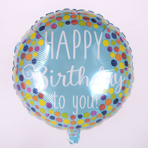 Голубой Круг Happy Birthday 40см Голубой Круг Happy Birthday 40см