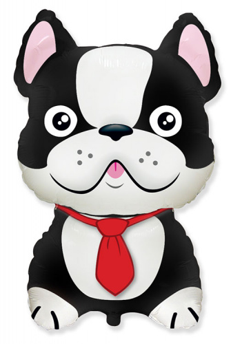 Мини-шар Бульдог Черный 25см