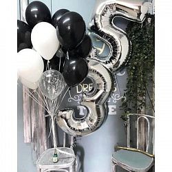 Композиция шаров с цифрой №087