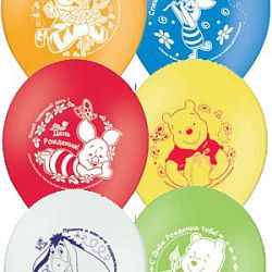 Шары Винни Пух Дисней Ассорти 30см