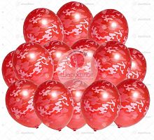 Шары Милитари розовые 30см