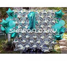 Фотозона из шаров Один годик 2х2м на каркасе