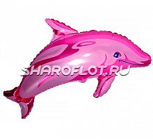 Шар Дельфин Розовый 90см