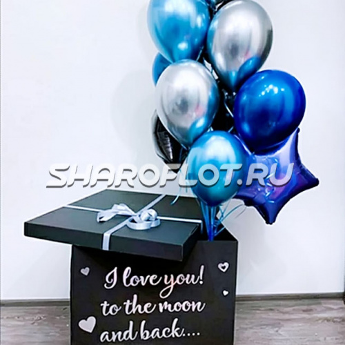 Коробка с шариками Love to the Moon and Back