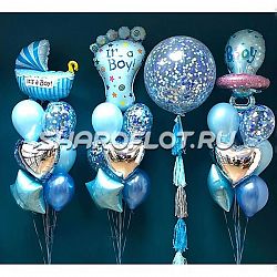 Стильный сет на выписку мальчику