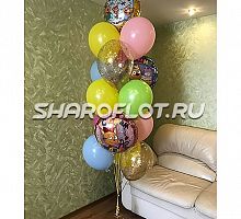 Фонтан из шаров "Три кота"