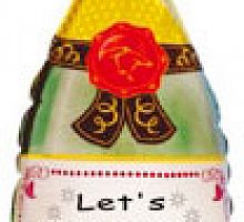 Шар Бутылка Lets's Celebrate Now 70см