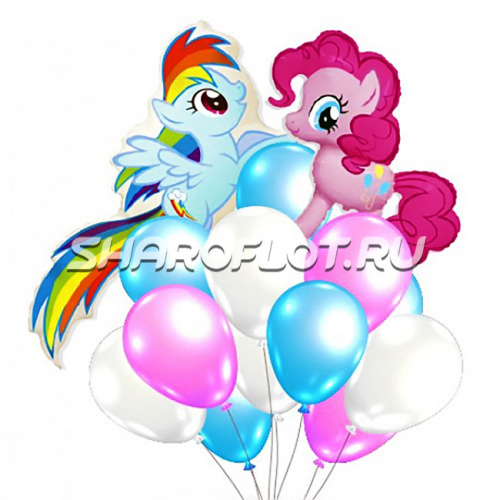 Букет Мой маленький Пони в розово-голубом Букет Мой маленький Пони в розово-голубом