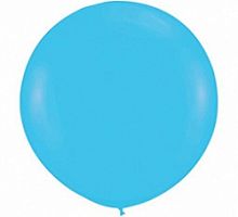 Большой шар Синяя бирюза пастель 80см