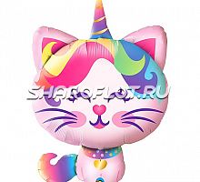 Шар Единорог котенок 90см