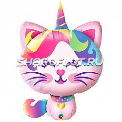 Шар Единорог котенок 90см