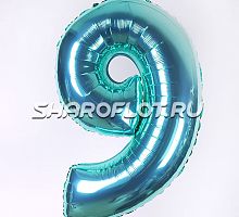Шар Цифра 9 Тиффани 85см