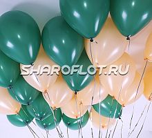 Шары Персиковый Темно-зеленый 30см