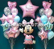 Композиция на день рождение с Микки Маусом