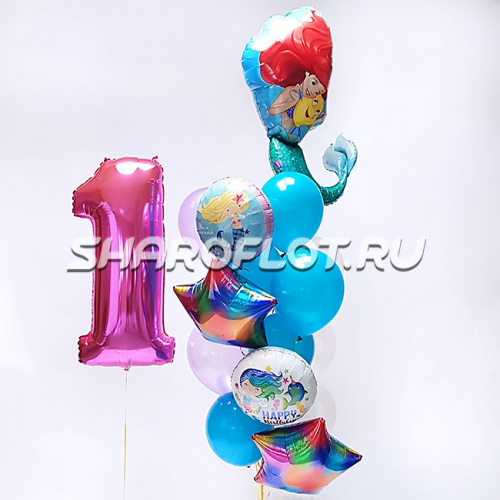 Шарики на 1 год Русалочка