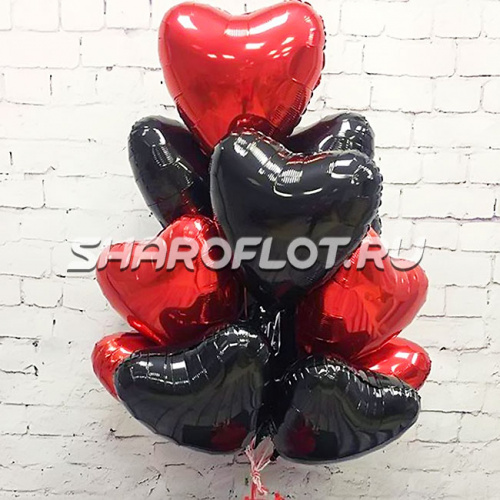 Букет шаров для парня на день влюбленных