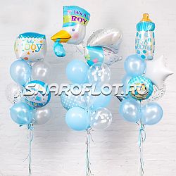 Фонтаны из шаров для малыша