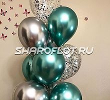 Фонтаны из шаров хром