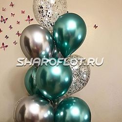 Фонтаны из шаров хром