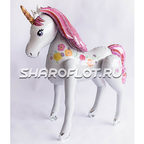 Ходячий шар Единорог Нежный 110см Ходячий шар Единорог Нежный 110см