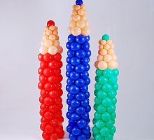 Колонна из шаров Карандаш 2м