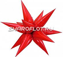 Шар Звезда многогранная Красная