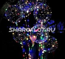 Шар прозрачный с подсветкой Космос Ассорти 50см