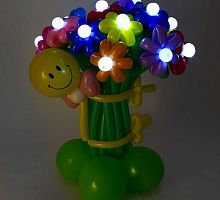 Цветы из шаров, Ассорти с подсветкой