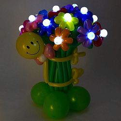 Цветы из шаров, Ассорти с подсветкой