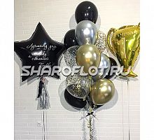 Композиция из шаров для деда