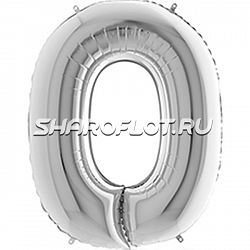 Шар Английская буква O Серебро