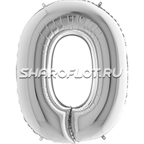 Шар Английская буква O Серебро